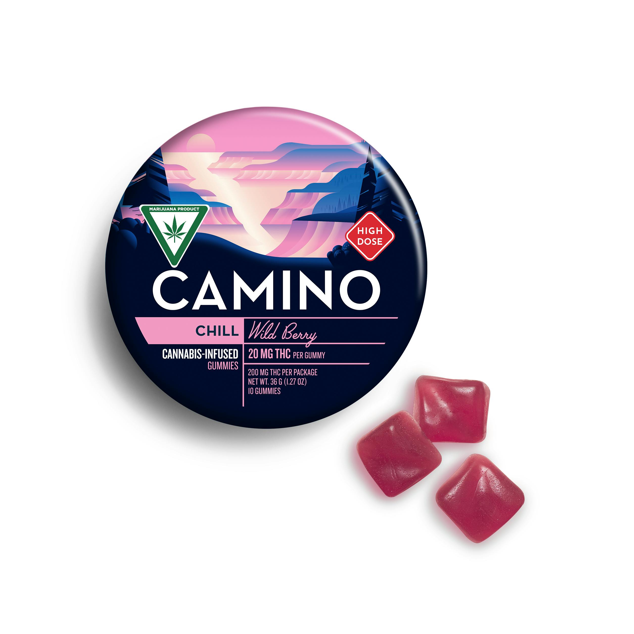 Camino Wild Berry High Dose Gummies