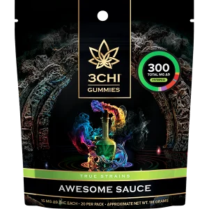 3CHI | True Strains High Potency Gummies Awesome Sauce | 30mg – 2ct