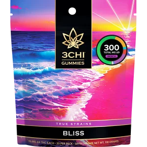 3CHI | True Strains High Potency Gummies Bliss Indica | 30mg – 2ct