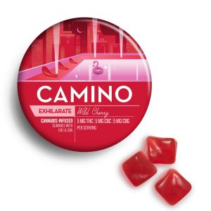 Camino Wild Cherry CBG Exhilarate Gummies