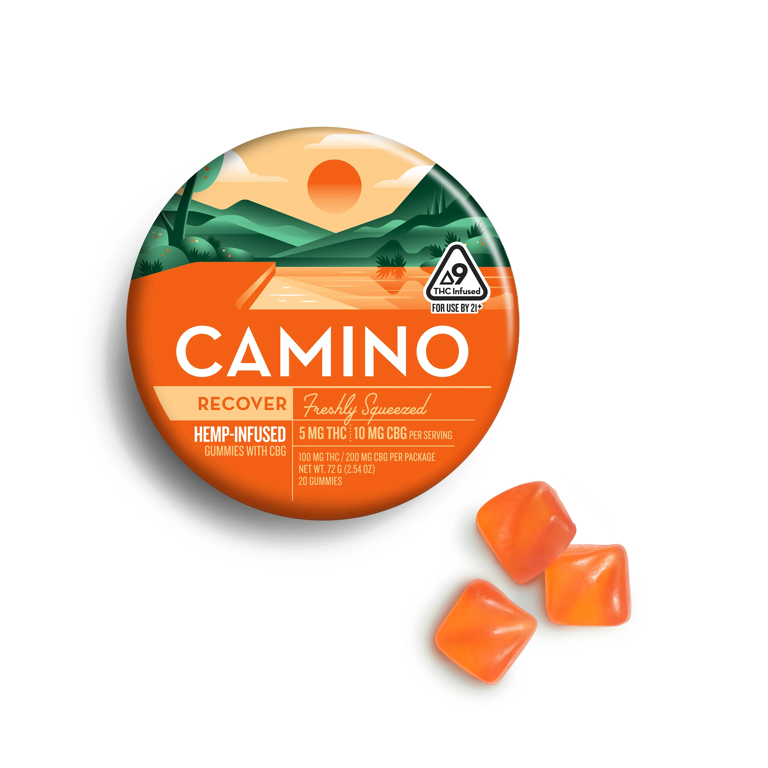 Camino Freshly Squeezed CBG Relief Gummies