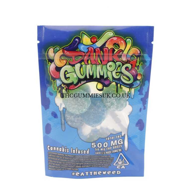 Dank Gummies Blue Raspberry thc
