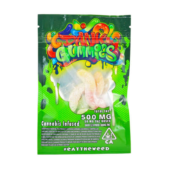 Dank Gummy Worms 500mg THC