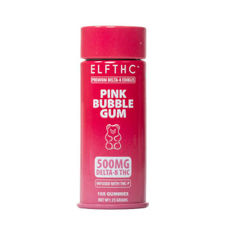ELF THC Premium THC Edibles 500mg Pink Bubble Gum