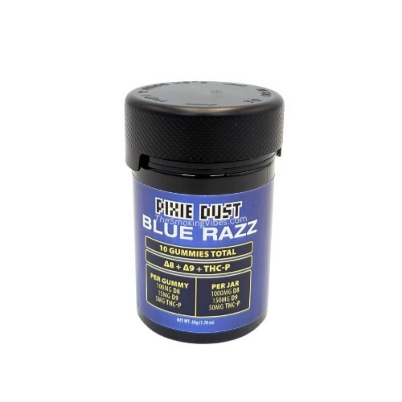 Pixie Dust D8/D9/THCP 1200mg Gummies Blue Razz