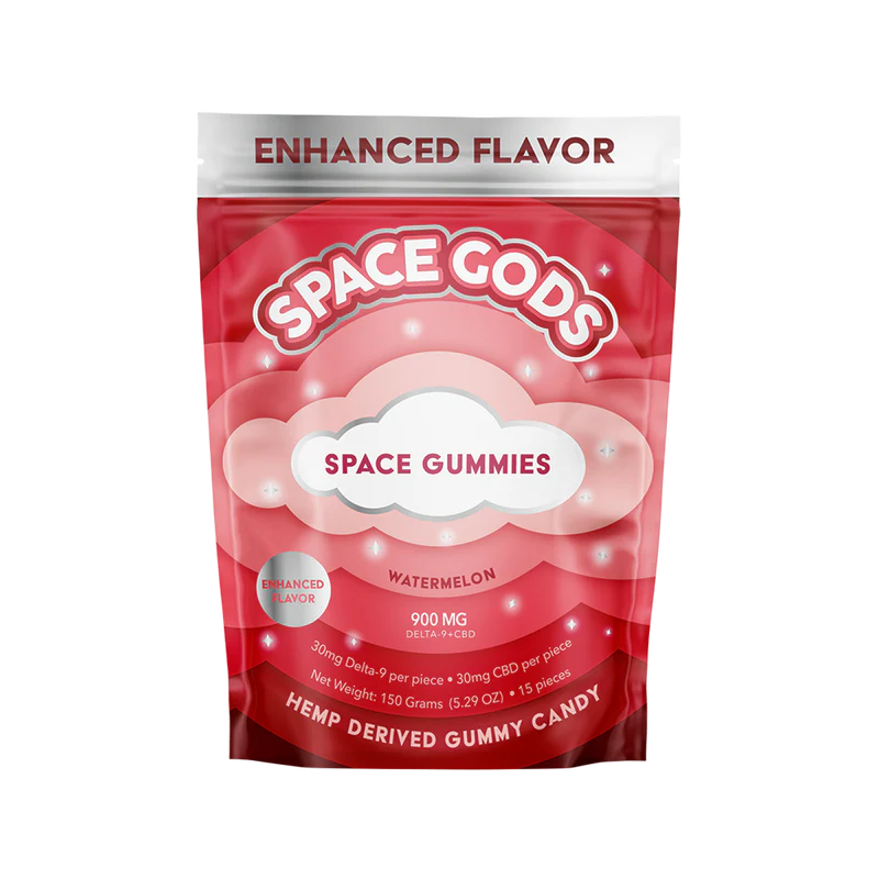 Space Gods D9/CBD 900mg Gummies Watermelon