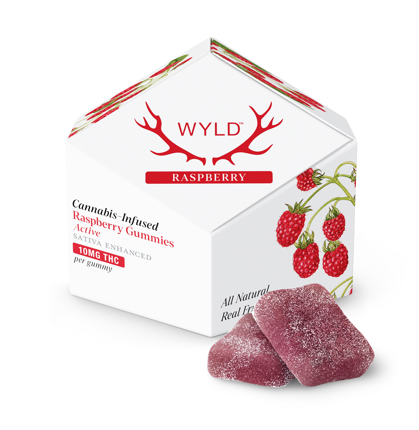Raspberry ‘Active’ Gummies (S)