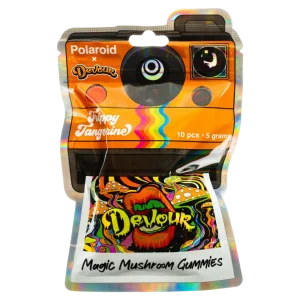 Polaroid x Devour 5g Magic Mushroom Gummies – Trippy Tangerine