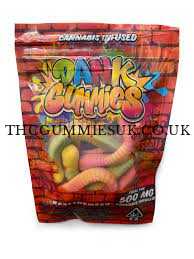 Dank Gummies Sour Gummy Worm 500MG Thc