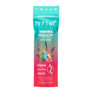 ELF THC Delta 8 + THCP Gummy Worms Gummies – 1000MG Hybrid