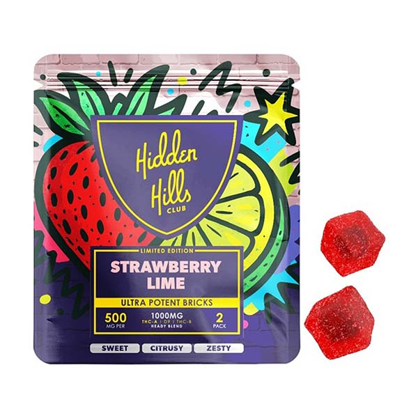 Strawberry Lime | Heady Blend | 1000mg Edibles