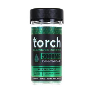 Torch Diamond Drops D9 + THCP 5000mg Gummies Miami VIce