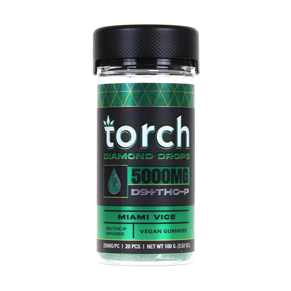 Torch Diamond Drops D9 + THCP 5000mg Gummies Miami VIce