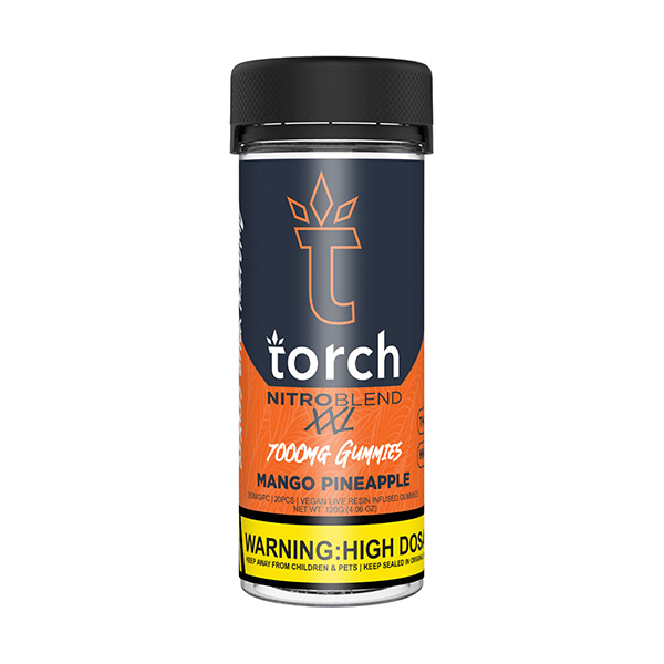 Torch THC-A Nitro Blend Gummies 7000mg – Mango Pineapple
