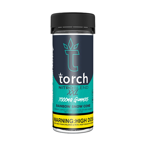 Torch THC-A Nitro Blend Gummies 7000mg – Rainbow Snow Cone